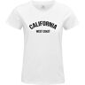 REPUBLIC OF CALIFORNIA California West Coast WOREPCZTS100 T-shirt voor dames, wit, maat XXL, Wit, XXL