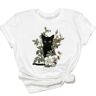 LUCKYGET T Shirt Cat Style Lovely Women Lady Casual Short Sleeve Fashion Summer Tshirt O-neck Travel Graphic T-shirt-i-m