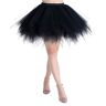 MUADRESS LXQ Retro Ballet Rok Tutu in Tule Korte Rok onder Jurk 50s Style Swing Zwart M