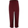 HFENGKG Vrouwen Wijde Pijpen Broek Losse Fitness Yoga Split Broek Open Been Broek Hippie Broek Knickerbockers Dans Kostuum, Rood, XXL