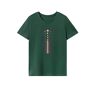 Qianly T-shirt voor dames Zomermode T-shirt met ronde hals voor vakantie, vakantie, winkelen, werk, Groente, S
