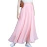 YTGYSHE Women'S Maxi Skirt Chiffon Skirt White Skirt Two-Layer Beach Skirt Long Dance Skirt Fairy Skirt-No.10-M