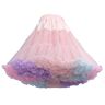 CUTIECLUB Vrouwen Petticoat Tutu Rok Zonder Hoop Zachte Bubble Rok Multi-Layer Pluizige Petticoat Rokken, roze, one size