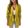 TDEOK Dames blazer sportief elegant lang blazer dames lang met zakken lange blazer moderne sweatblazer business zomerblazer lichte sweatblazer klederdrachtblazer blazer jas casual lange blazer,