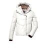 killtec Dames Ski-jas/gewatteerde jas met sneeuwvanger KSW 59 WMN SKI QLTD JCKT, white, 40, 39725-000