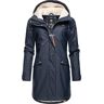 Ragwear Tinsley Waterdichte gevoerde regenjas voor dames, XS-XXL, Donkerblauw, M