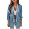 TDEOK Dames blazer sportief elegant lang blazer dames lang met zakken lange blazer moderne sweatblazer business zomerblazer lichte sweatblazer klederdrachtblazer blazer jas casual lange blazer,