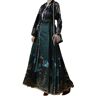 WXLPCGO Women's skirts 2pcs Set Hanfu Horse Face Skirt Modern Women Chinese Hanfu Sets Plus -black With Green-l