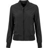 Build Your Brand Nylon bomberjack voor dames, dames, nylon bomberjack