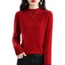 HEXEH Cashmere Sweaters For Women, Cashmere Long Sleeve Sweaters Plus Size, Womens Cashmere Sweaters Fall 2023 (XL,Burgundy)