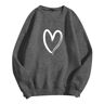 Generic Lange Mouw Casual Trendy Sweatshirts Ronde Hals Herfst Sweatshirts Voor Vrouwen Liefde Hart Print Vintage Baggy Preppy Sweatshirts Comfort Dames Sweatshirts Grafische Sweatshirts Voor Vrouwen,