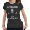 SUWHPO In A World Full Of Kardashians Be A Phoebe Tshirt Fitted Ladies Friends, Funny BlackSmall