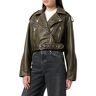 ONLY Dames ONLELLA Faux Leather Washed Biker OTW jas, zwart/detail: gewassen, XS, Zwart/Detail:gewassen, XS