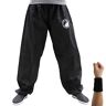 Dee Plus Kung Fu broek Tai Chi trainingsbroek Taichi Lantern Pants KungFu Uniformen Vechtsporten Kleding Qigong Wing Chun Shaolin Wide Legs Knickerbocker Kleding Katoen voor dames en heren (XXL)