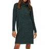 ONLY ana L/S Cowlnck-jurk van wol, gebreide Noos, casual jurk voor dames, Mallard Green Melange, XL