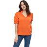 Peppercorn Dames Eve V-hals Blouse, Chili, XL, Chili, XL