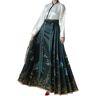 WXLPCGO Women's skirts 2pcs Set Hanfu Horse Face Skirt Modern Women Chinese Hanfu Sets Plus -white With Green-s