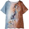 ADXFWORU Blouses Voor Dames Zomer Basic T-shirts Zomerblouses Grote Maten Basic Blouses Tee Losse Hemdblouse Kleding Vrouw Blouseshirt T-shirts en blouses, bruin, M