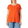 Vero Moda VMAVA Plain SS GAJRS NOOS Top, Scarlet Ibis, M, Scarlet Ibis, M