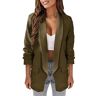 TDEOK Dames blazer sportief elegant lang blazer dames lang met zakken lange blazer moderne sweatblazer business zomerblazer lichte sweatblazer klederdrachtblazer blazer jas casual lange blazer,