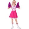 KIGKYO Cheerleading-kostuums voor meisjes Jurken Cheerleading-kostuums Cheerleading-uniformen Pompons,130,Pink