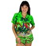 V.H.O. Funky Hawaiihemd Hawaiiblouse, papegaai, groen, L, groen, L