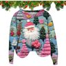 shizuku Vintage kerstsweater   Los overhemd met lange mouwen en print   Damesmode voor vriendenbijeenkomst, familiediner, straat, club