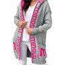 KYZTMHC Vest Grofgebreid Vest voor Dames Lange Winter Grofgebreide Jas Gebreide Jas met Capuchon Gebreid Vest Open Warme Gebreide Trui Uitloper Gebreide Jas (Color : Light gray, Size : M)