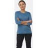 Jack Wolfskin Crosstrail 3/4 Sleeve Tee Shirt Dames Blauw M