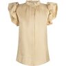 Aaiko Gezana shimmery blouse vis 355 Geel Large Female