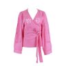 Sissel Edelbo Winfrey winfrey organic cotton wrap top Roze One Size Female