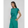 Vila Viellette s/s satin top/su noos Groen 36 Female