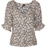 Vero Moda Vmrani 2/4 shirt wvn lcs Zwart Small Female