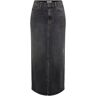 Only Cilla Slit Skirt Zwart M female