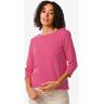 HEMA Dames T-shirt Kacey Met Structuur Donkerroze (donkerroze) Donkerroze Small