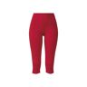 esmara Dames capri-legging, normale taille, elastische tailleband (M (40/42), Rood)