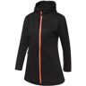 Rocktrail Dames softshellmantel (M (40/42), Zwart)