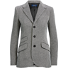 Polo Ralph Lauren Herringbone Blazer Black/Cream Herringbone UK 12 Female