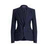 Ralph Lauren Collection Burrows Striped Wool Jacket Bright Navy/Cream UK 6 Female