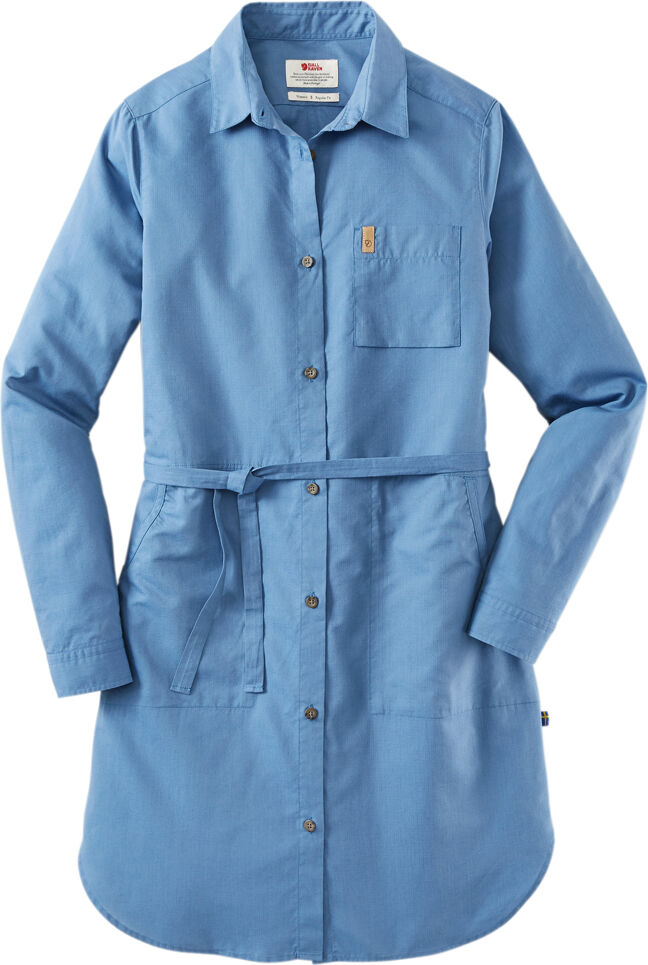 FjÃ¤llrÃ¤ven Dames Shirtblouse Ã–vik Shirt Dress W - blauw -