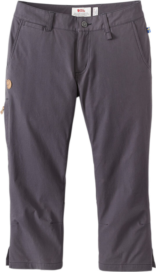 FjÃ¤llrÃ¤ven Dames Capri-broek Abisko Capri Trousers W - donkergrijs - 42