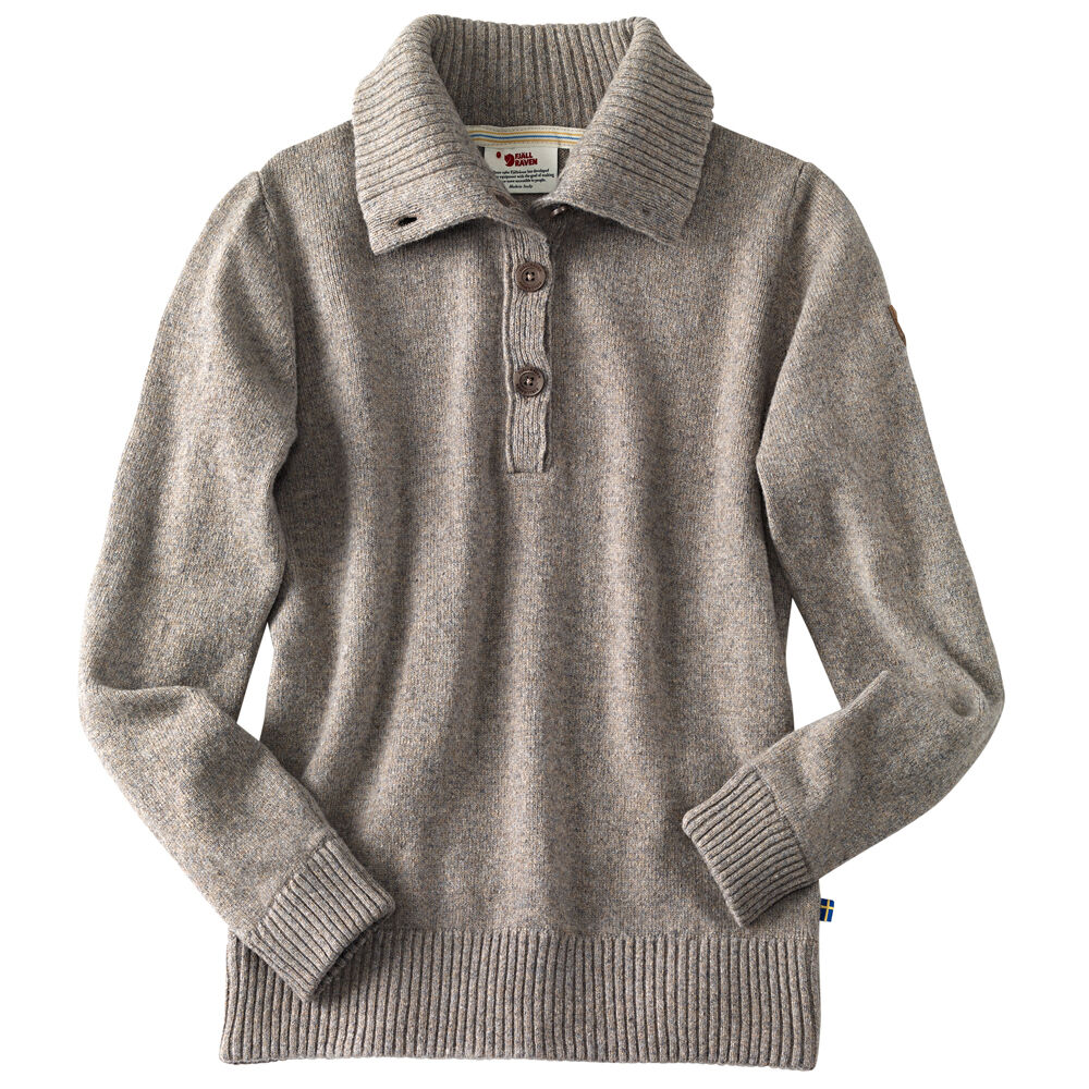 FjÃ¤llrÃ¤ven Dames Trui Greenland Re-Wool Sweater W - bruin -