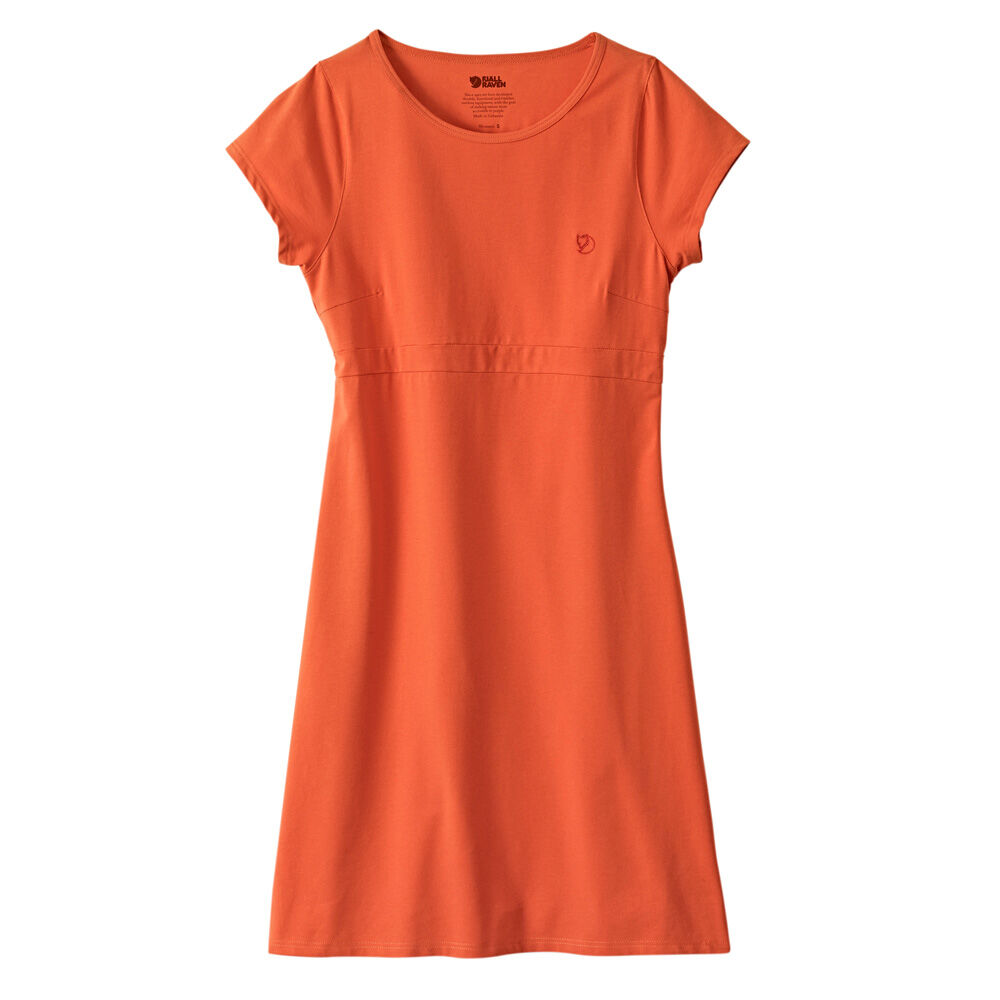 FjÃ¤llrÃ¤ven Dames Jurk High Coast Dress W - oranje-rood - XL