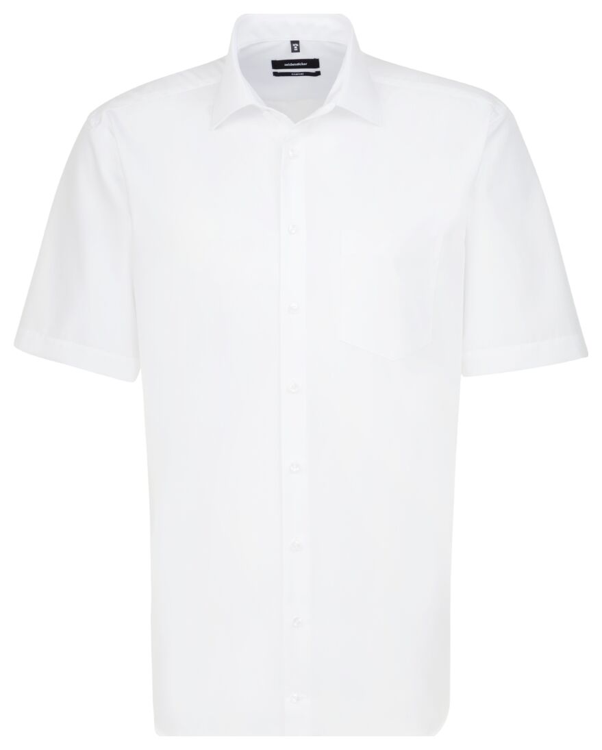 Seidensticker Overhemd Short Sleeve Comfort Wit / male