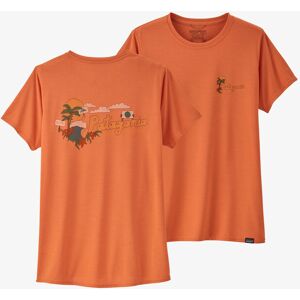 Patagonia W'S Cap Cool Daily Graphic Shirt Palm Protest Tigerlily Orange L