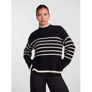 Y.A.S Yasalma Ls Knit Pullover - Sort (Størrelse: M)