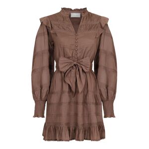 Neo Noir Salli S Voile Dress - Light Brown 34