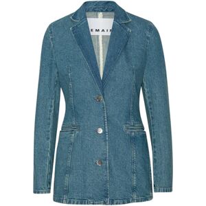 REMAIN Birger Christensen Fitted Denim Blazer - Bering Sea 36