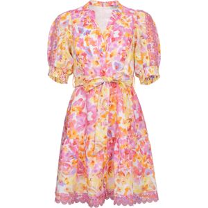 Hale Bob Hayden Linen Short Dress - Pink S