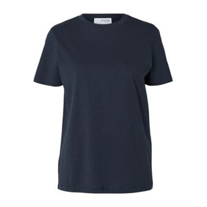 Selected Femme Myessential Ss O-Neck Tee - Dark Sapphire S